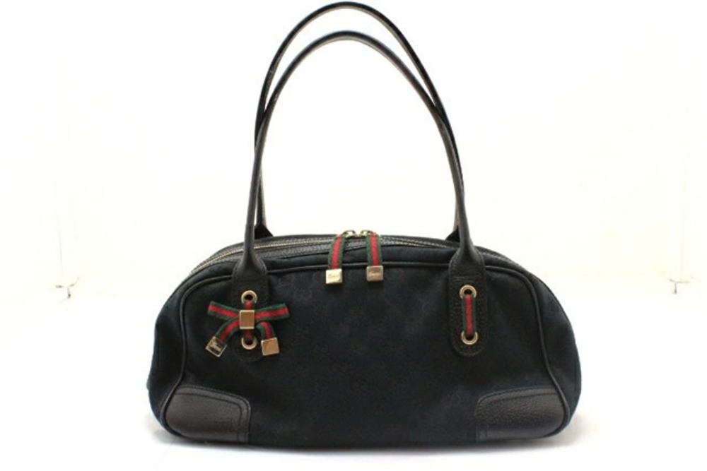Gucci bag Boston canvas embossed